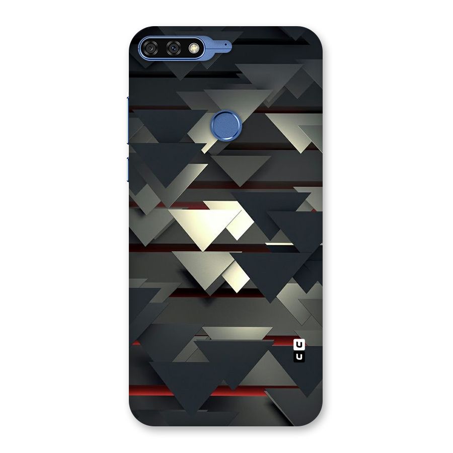 Classic Triangles Design Back Case for Honor 7C