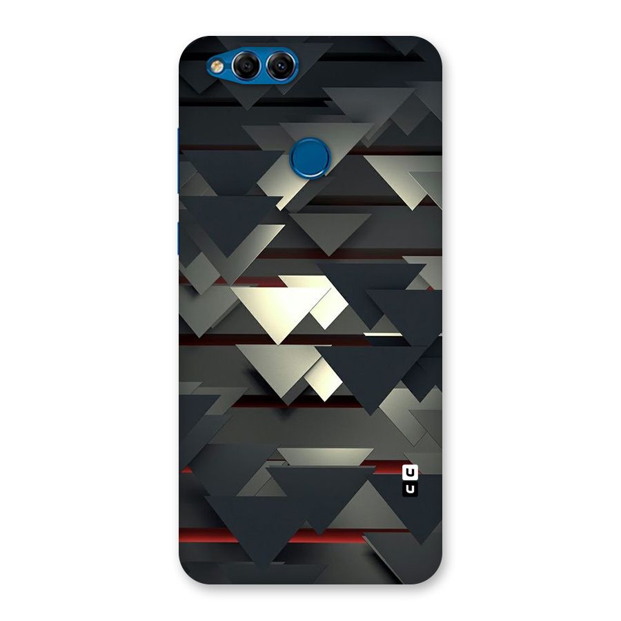 Classic Triangles Design Back Case for Honor 7X