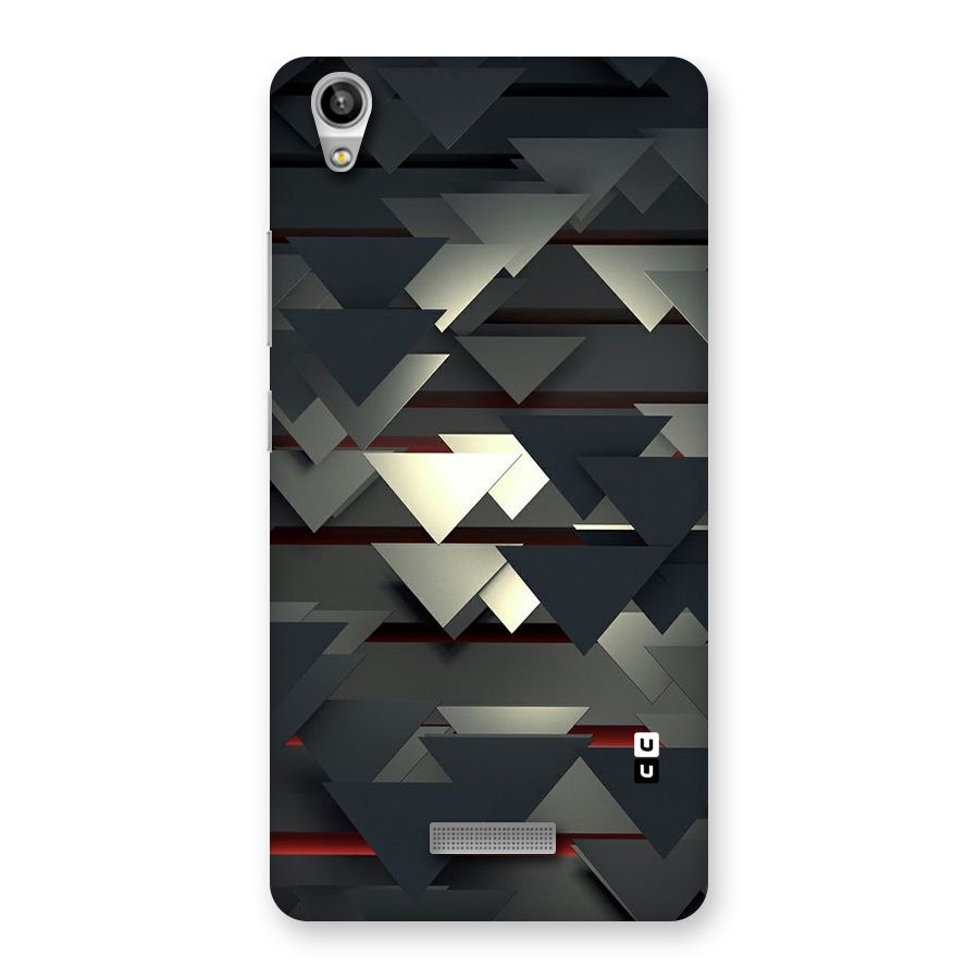 Classic Triangles Design Back Case for Lava-Pixel-V1