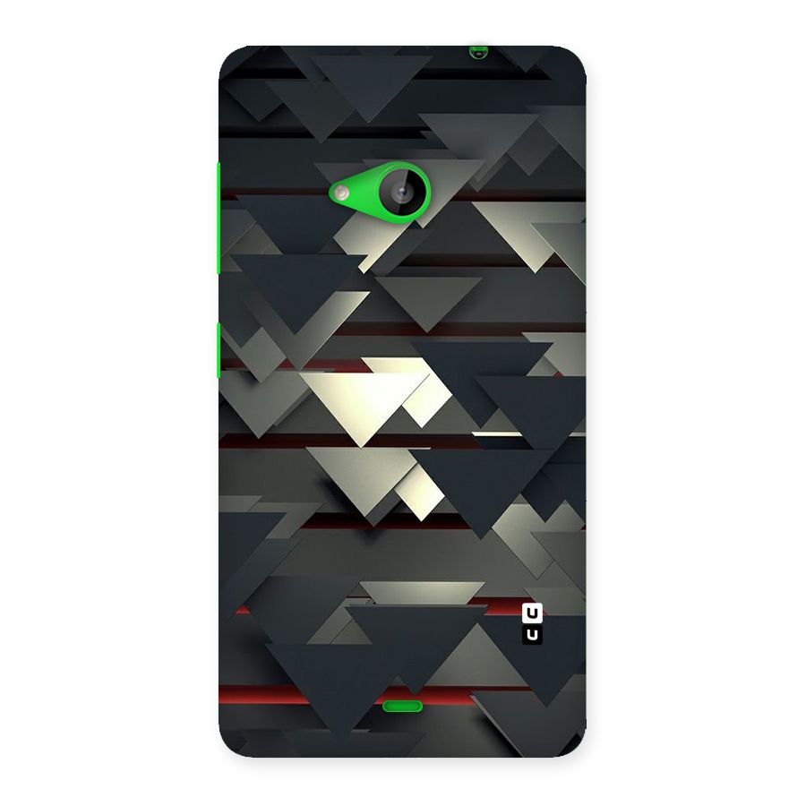Classic Triangles Design Back Case for Lumia 535