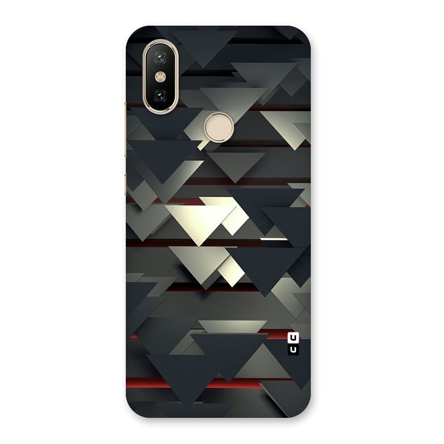 Classic Triangles Design Back Case for Mi A2