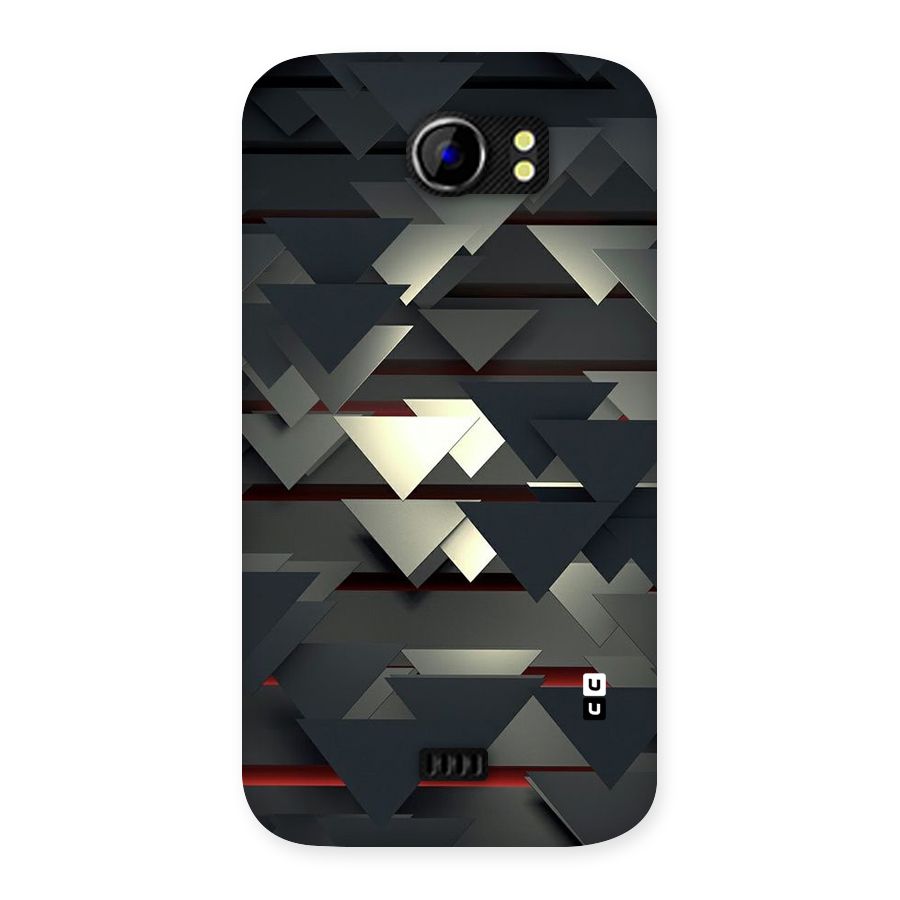 Classic Triangles Design Back Case for Micromax Canvas 2 A110