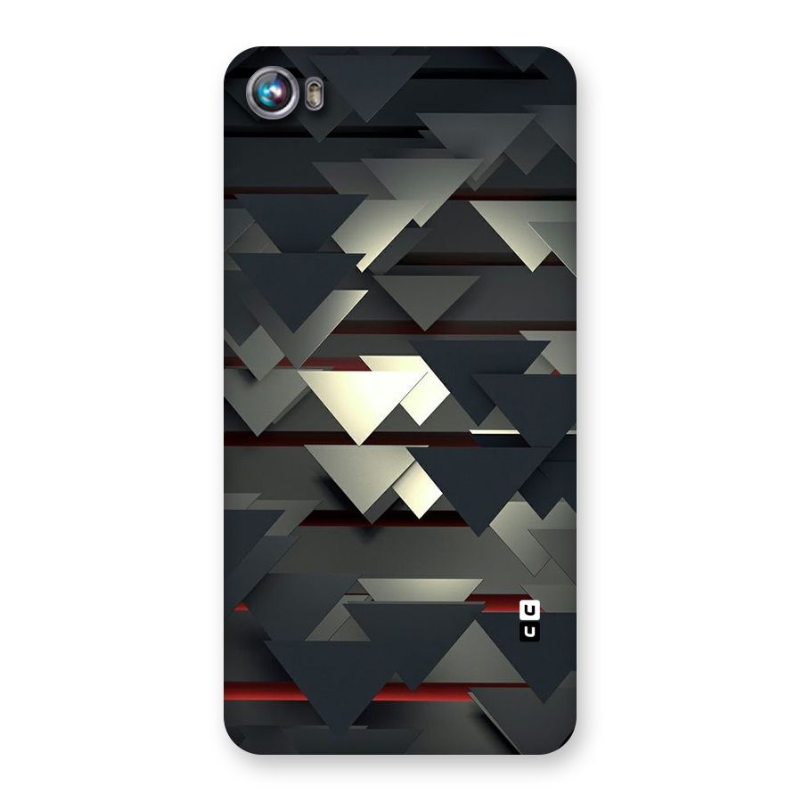 Classic Triangles Design Back Case for Micromax Canvas Fire 4 A107