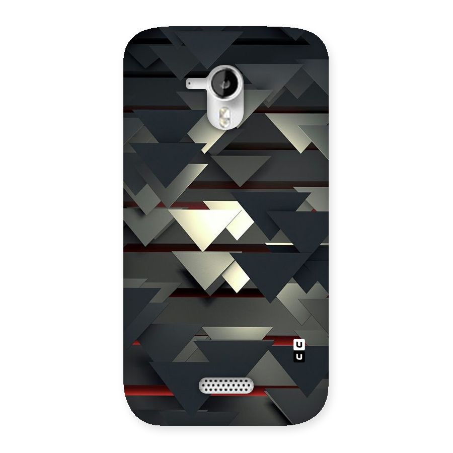 Classic Triangles Design Back Case for Micromax Canvas HD A116