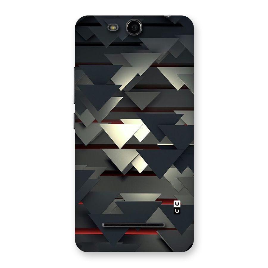 Classic Triangles Design Back Case for Micromax Canvas Juice 3 Q392