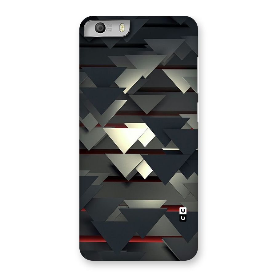 Classic Triangles Design Back Case for Micromax Canvas Knight 2