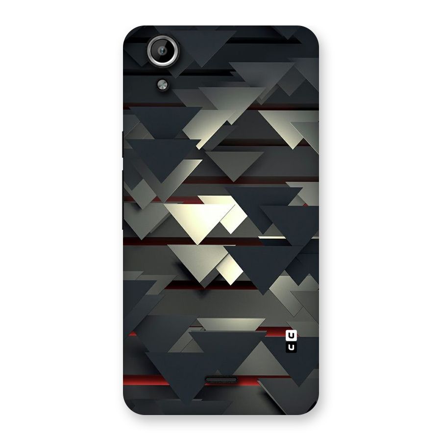 Classic Triangles Design Back Case for Micromax Canvas Selfie Lens Q345