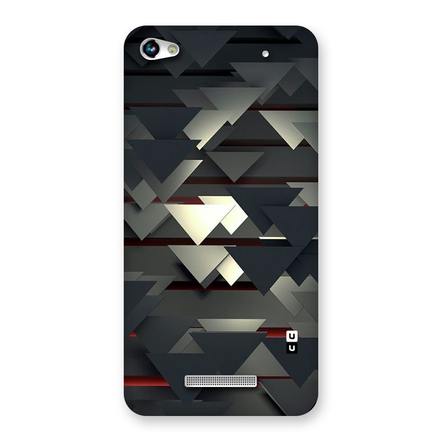Classic Triangles Design Back Case for Micromax Hue 2