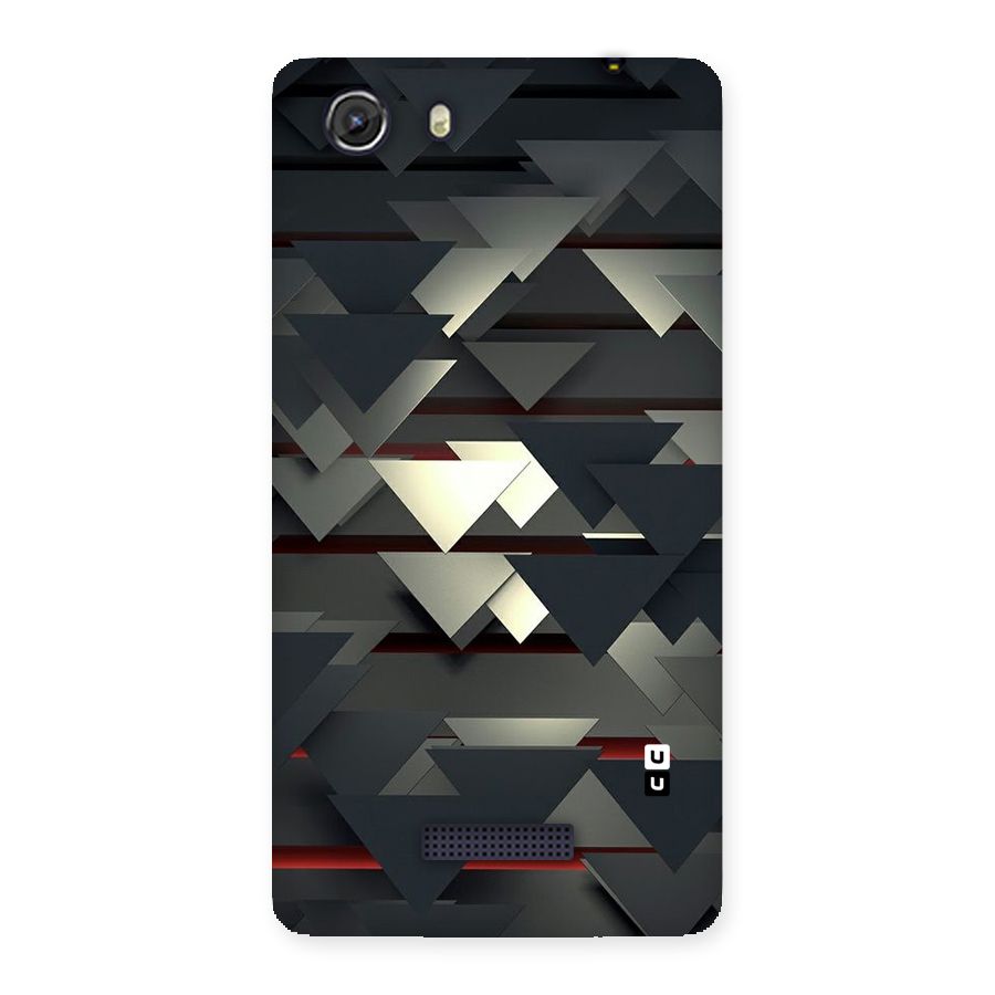 Classic Triangles Design Back Case for Micromax Unite 3