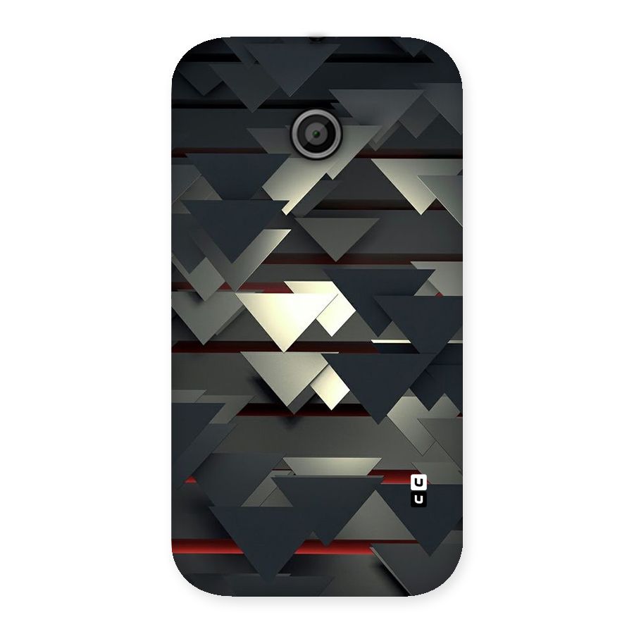 Classic Triangles Design Back Case for Moto E
