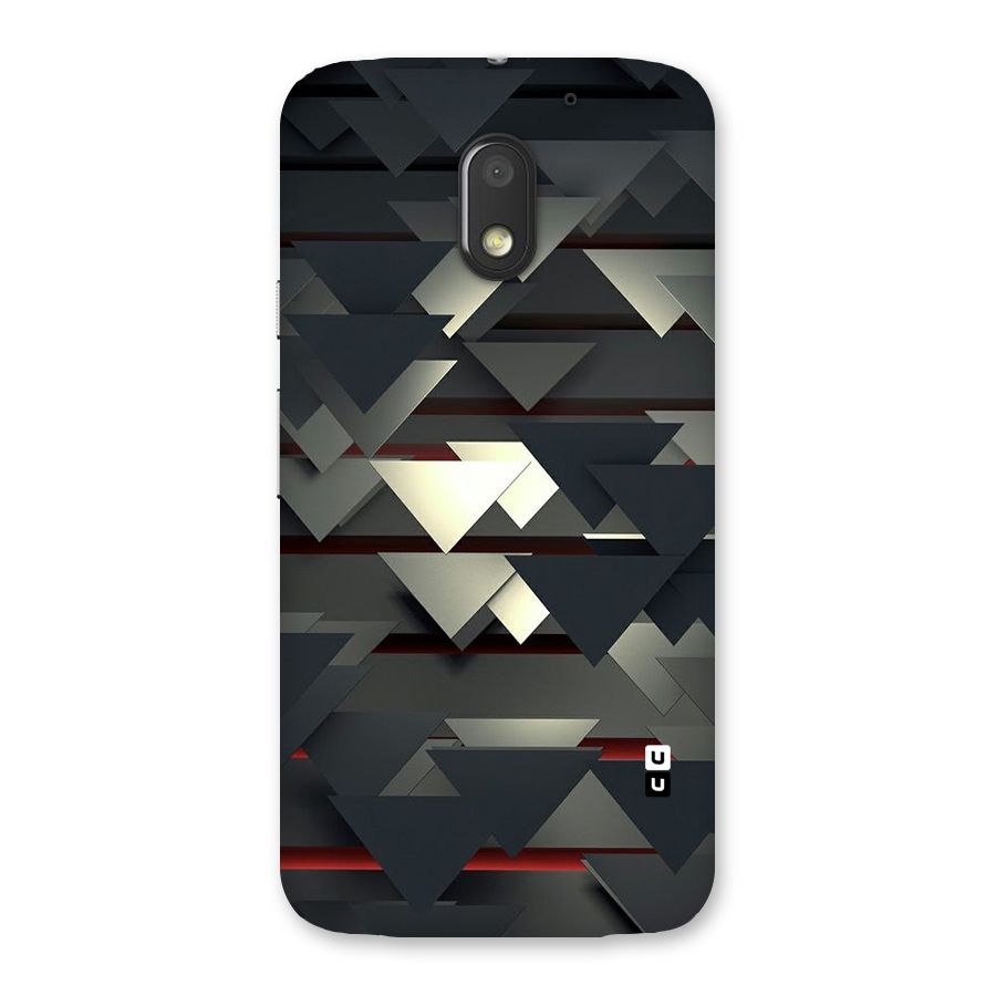 Classic Triangles Design Back Case for Moto E3 Power