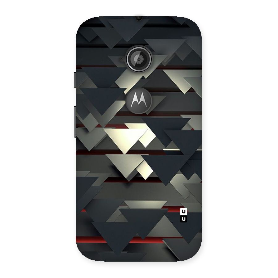 Classic Triangles Design Back Case for Moto E 2nd Gen