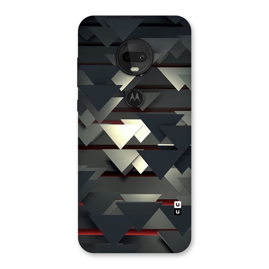 Classic Triangles Design Back Case for Moto G7