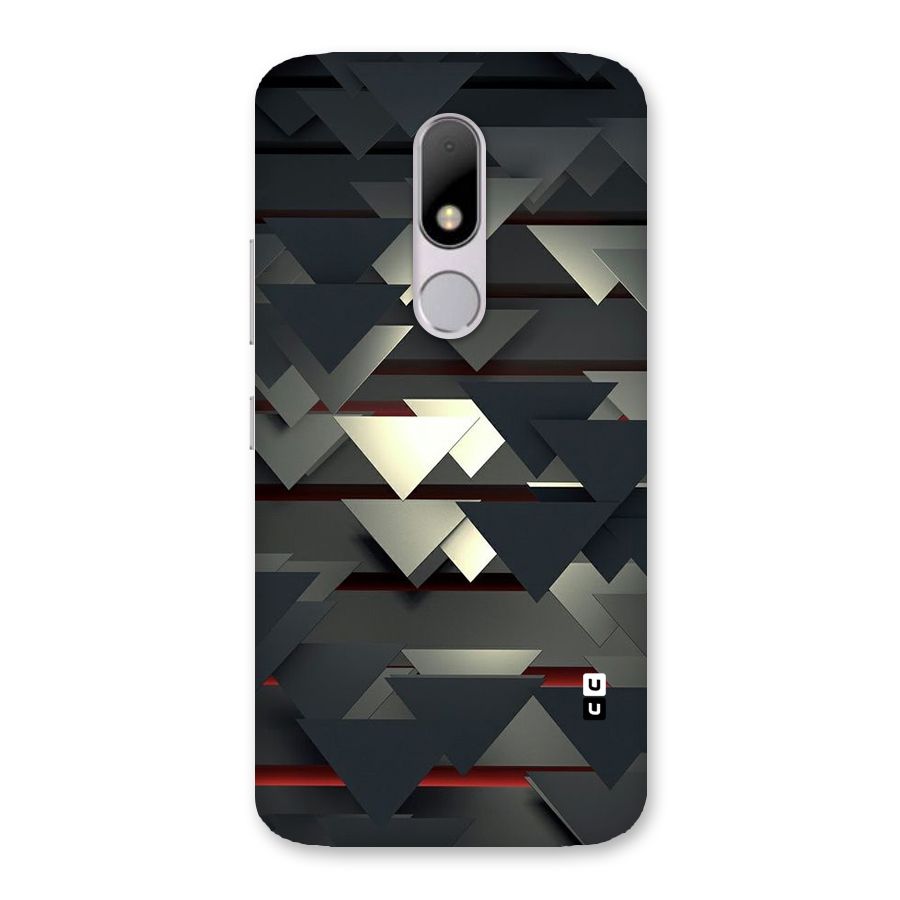 Classic Triangles Design Back Case for Moto M