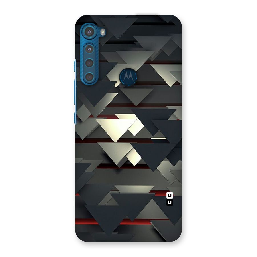 Classic Triangles Design Back Case for Motorola One Fusion Plus