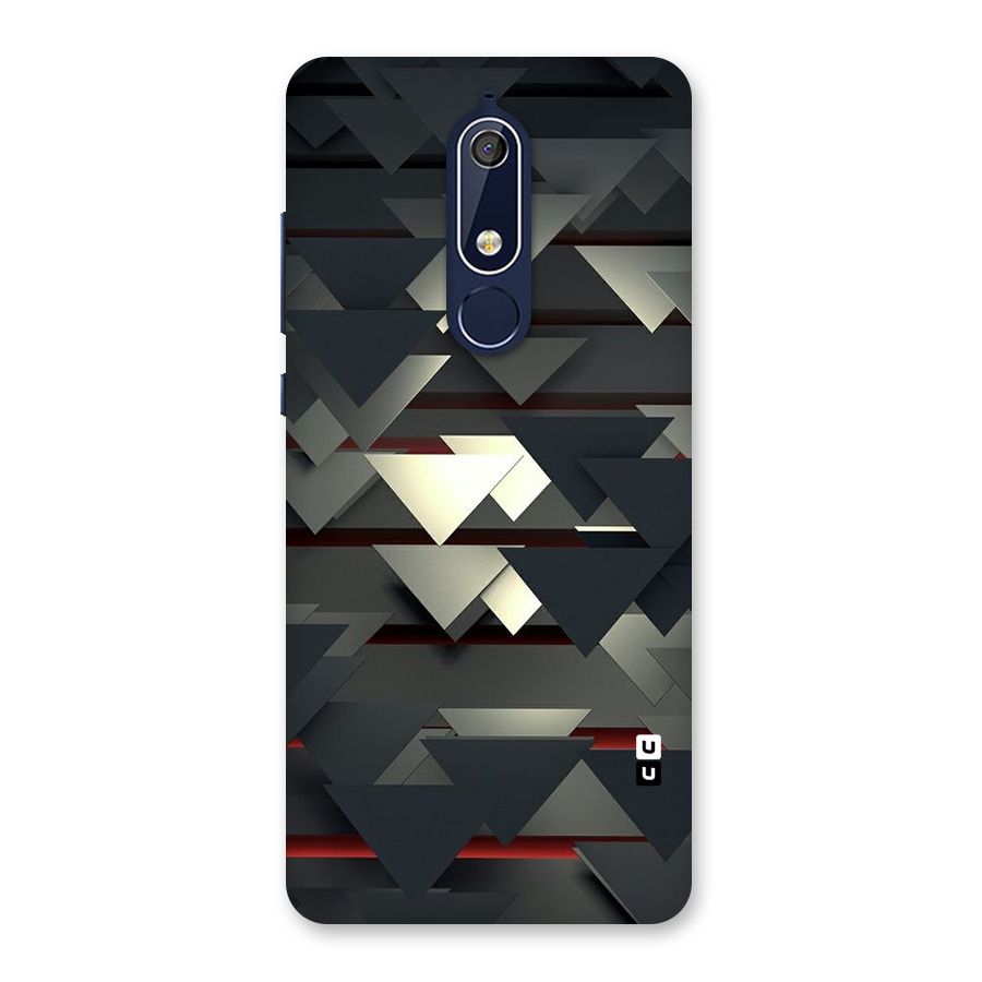 Classic Triangles Design Back Case for Nokia 5.1
