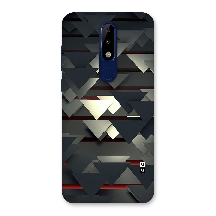 Classic Triangles Design Back Case for Nokia 5.1 Plus