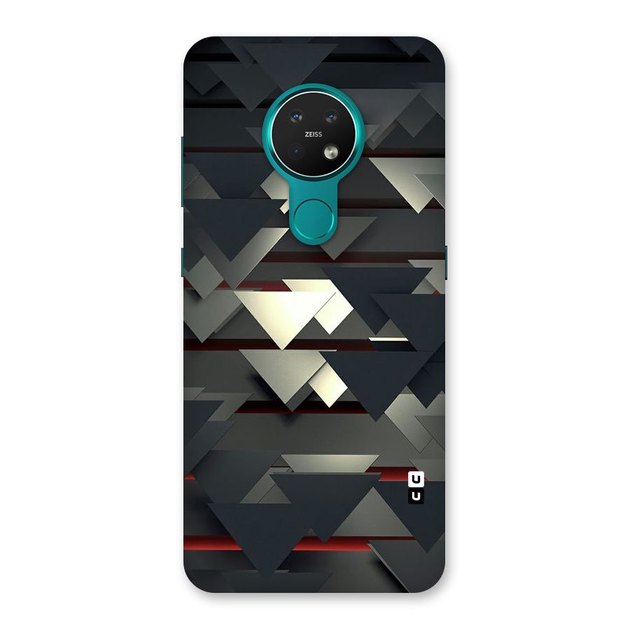 Classic Triangles Design Back Case for Nokia 7.2