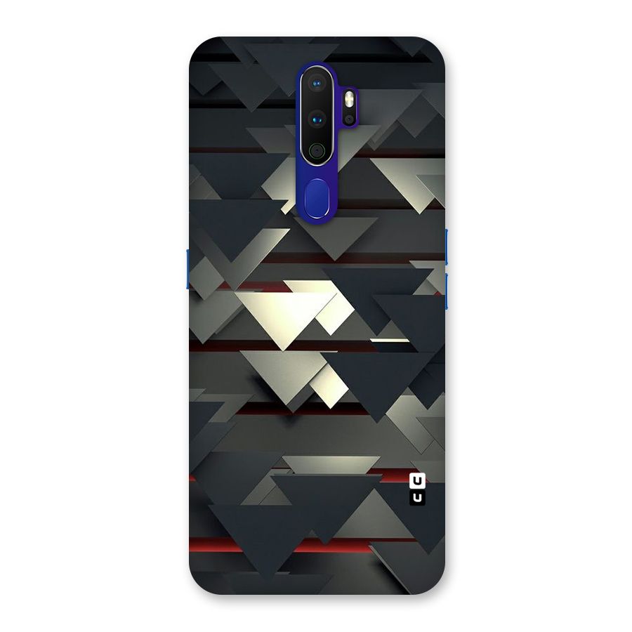 Classic Triangles Design Back Case for Oppo A9 (2020)