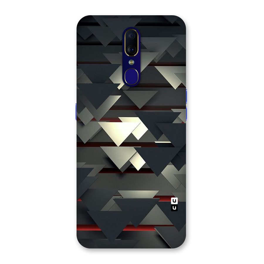Classic Triangles Design Back Case for Oppo F11