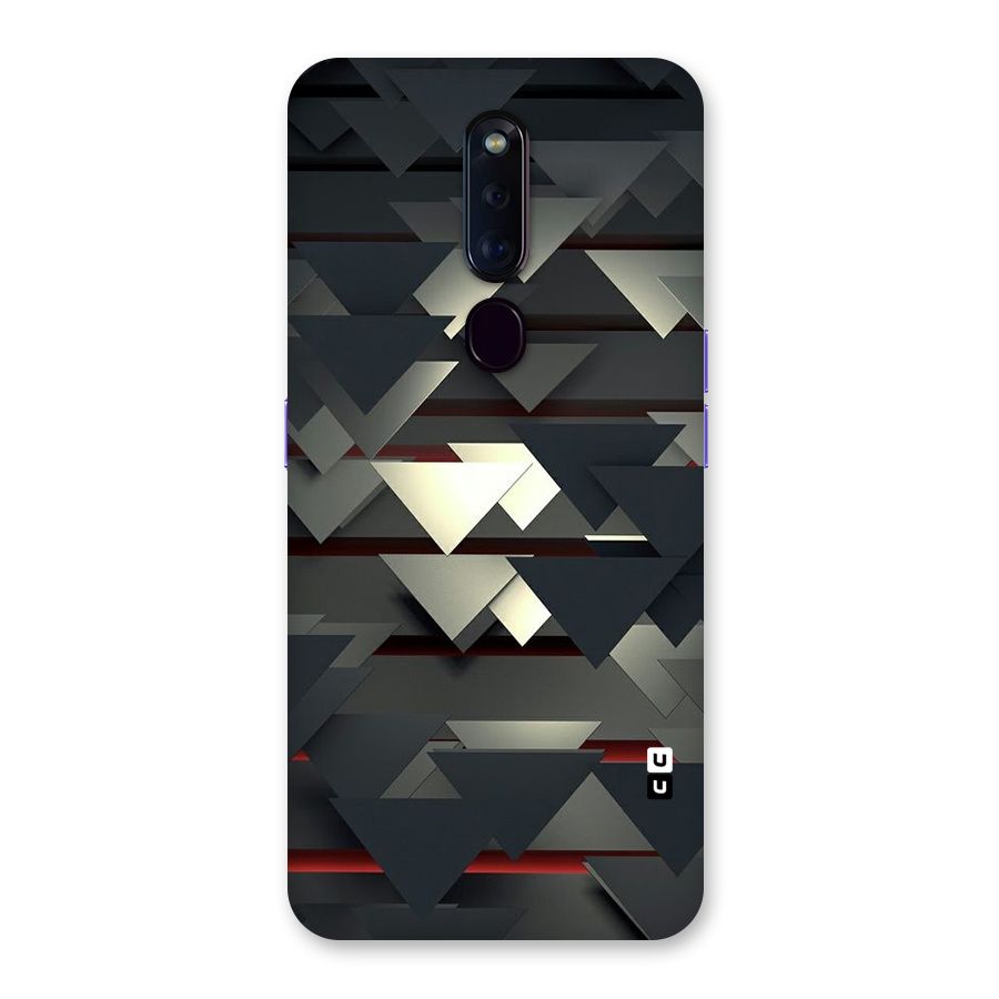 Classic Triangles Design Back Case for Oppo F11 Pro