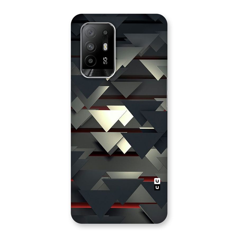 Classic Triangles Design Back Case for Oppo F19 Pro Plus 5G