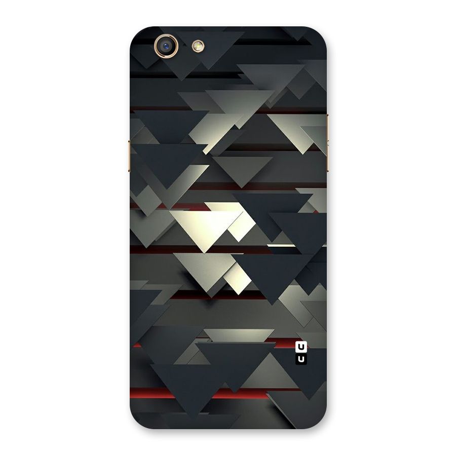 Classic Triangles Design Back Case for Oppo F3