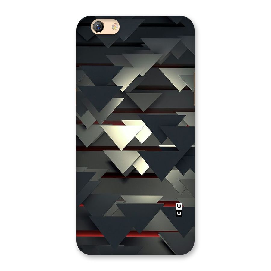 Classic Triangles Design Back Case for Oppo F3 Plus