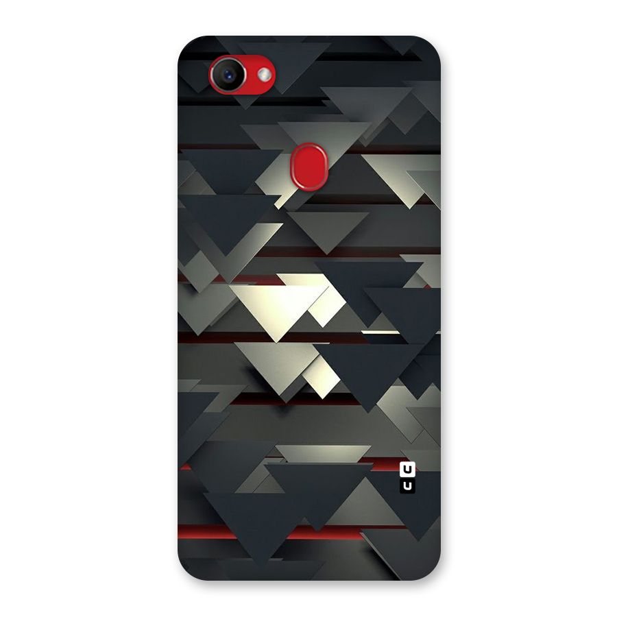 Classic Triangles Design Back Case for Oppo F7