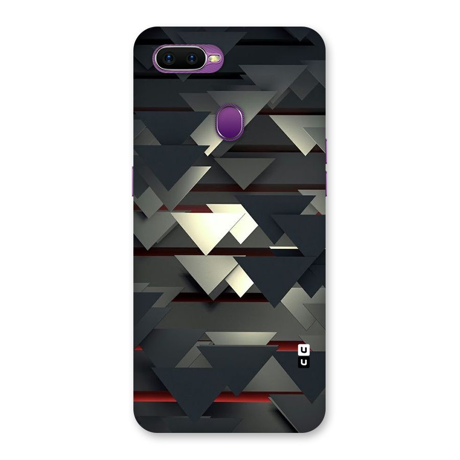 Classic Triangles Design Back Case for Oppo F9