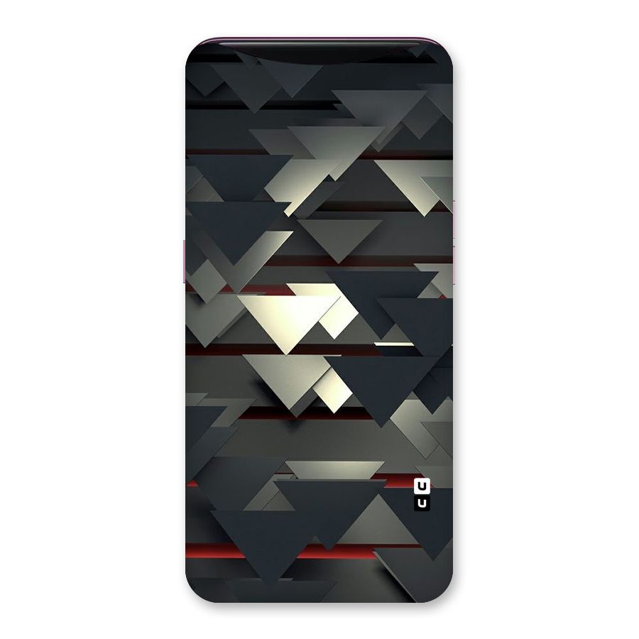Classic Triangles Design Back Case for Oppo Find X