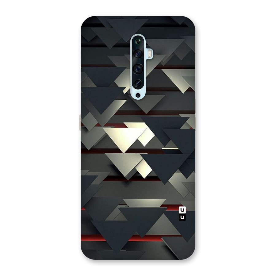Classic Triangles Design Back Case for Oppo Reno2 F