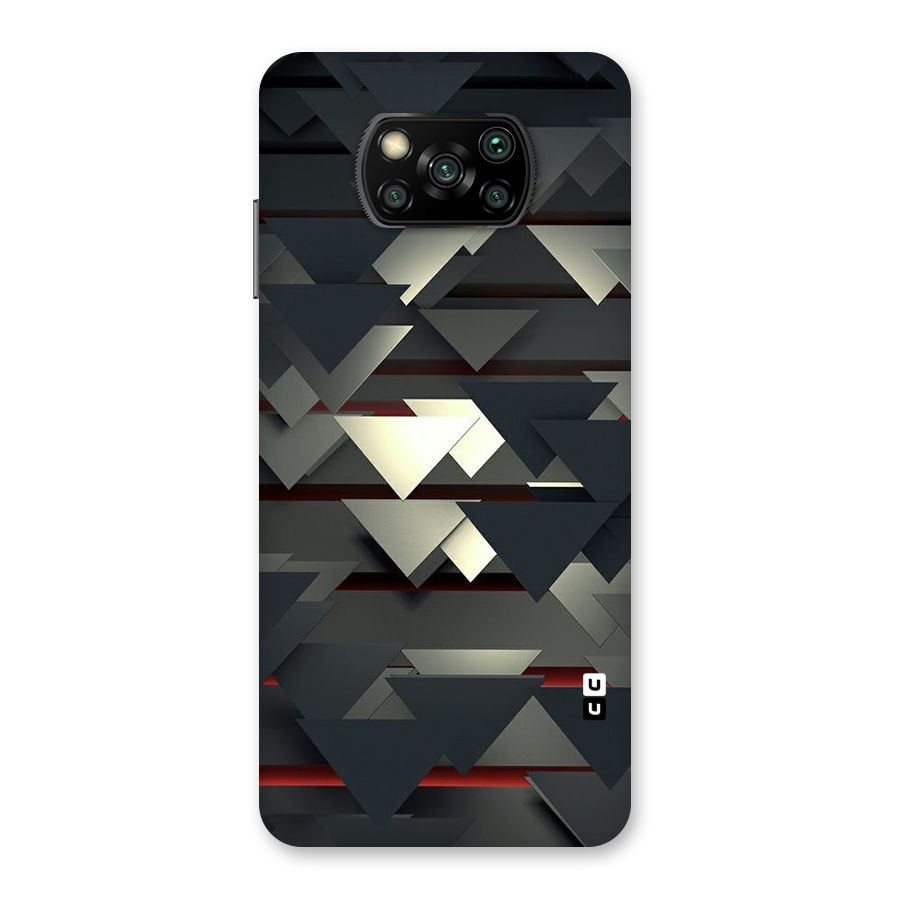 Classic Triangles Design Back Case for Poco X3