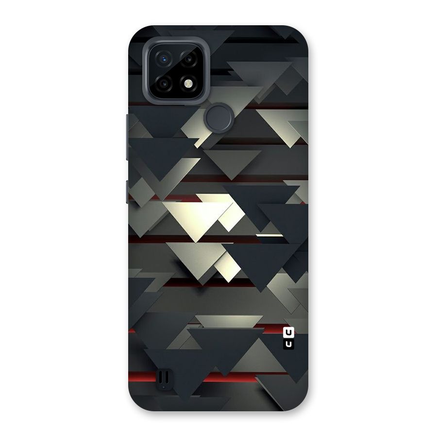 Classic Triangles Design Back Case for Realme C21