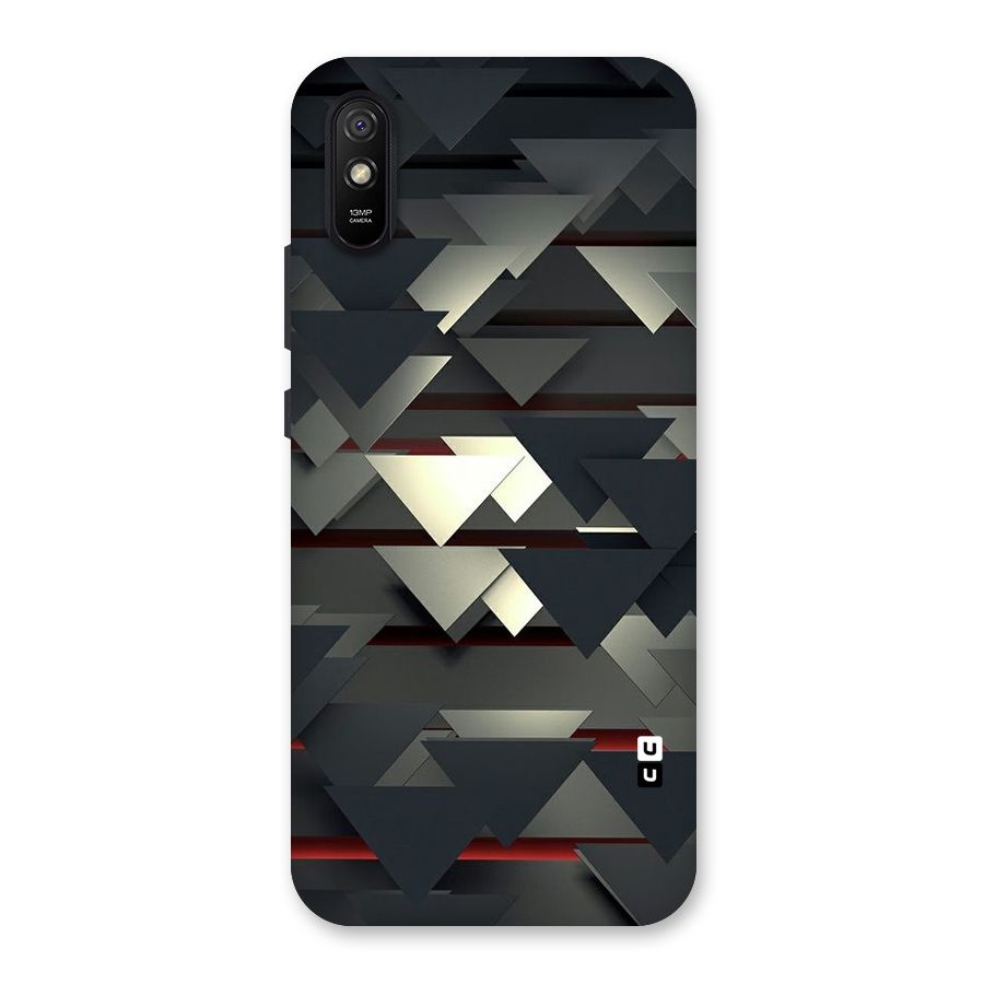 Classic Triangles Design Back Case for Redmi 9i