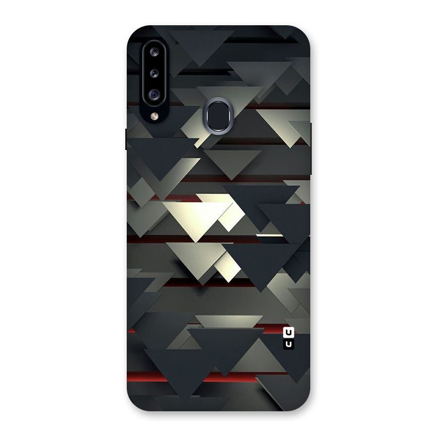 Classic Triangles Design Back Case for Samsung Galaxy A20s