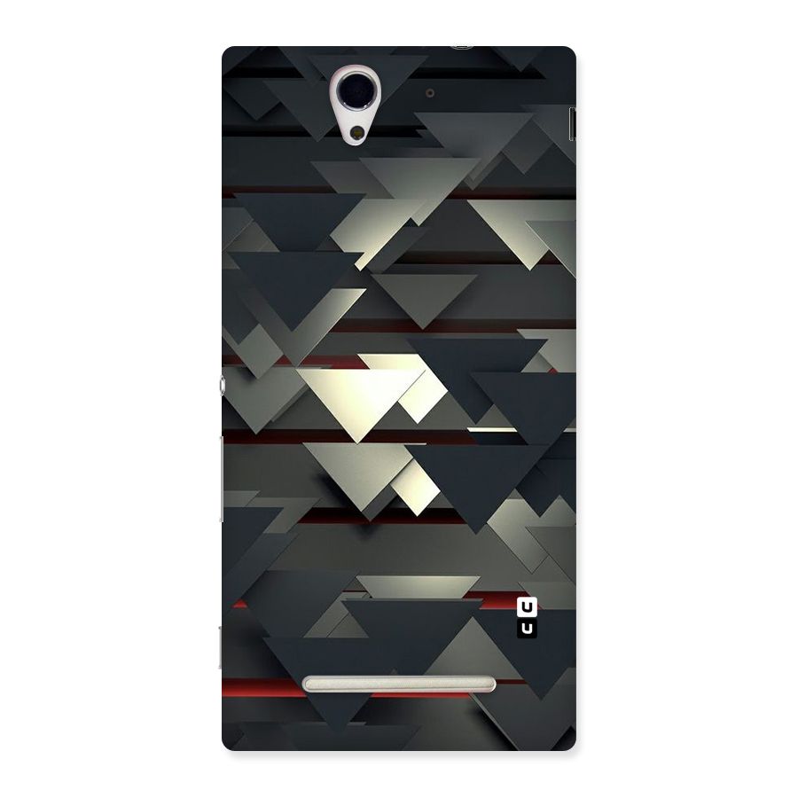 Classic Triangles Design Back Case for Sony Xperia C3