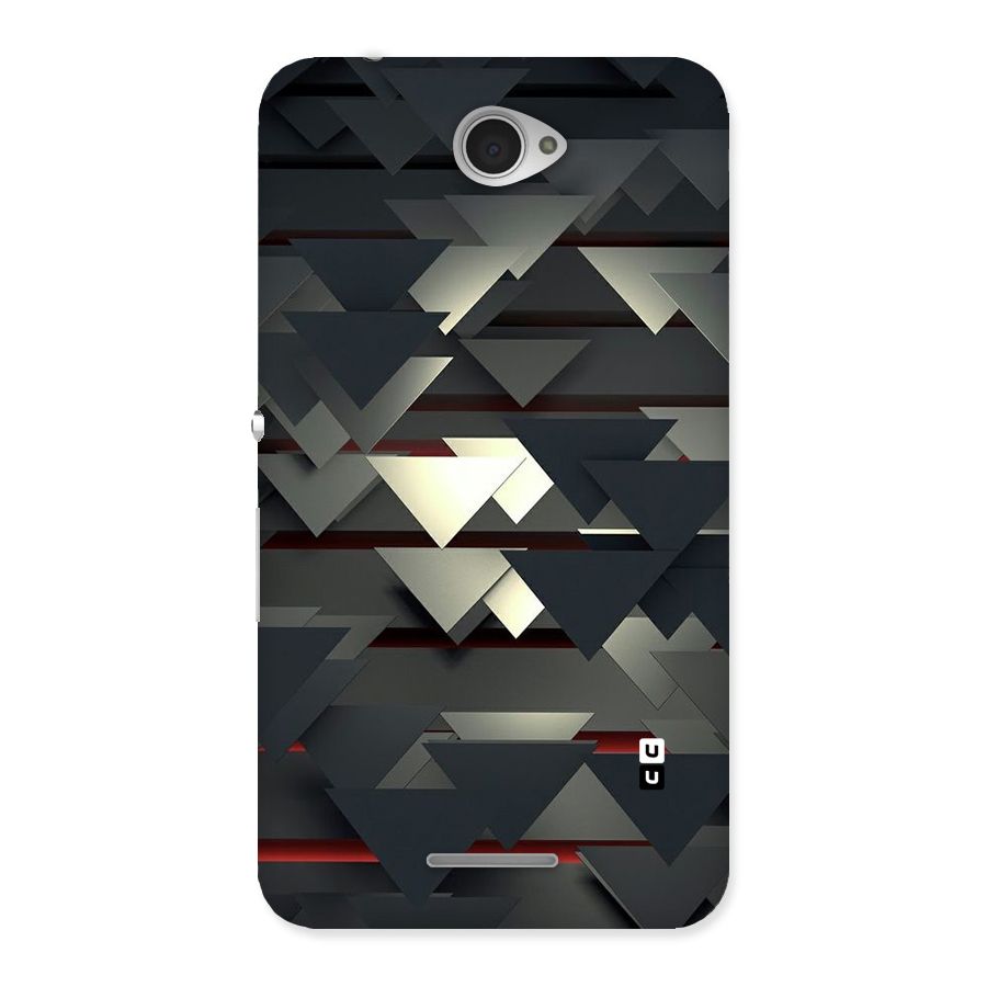 Classic Triangles Design Back Case for Sony Xperia E4