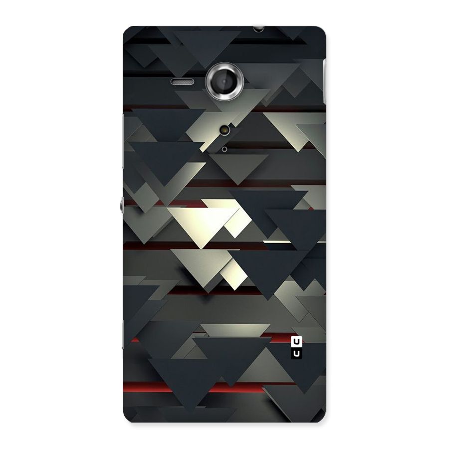 Classic Triangles Design Back Case for Sony Xperia SP
