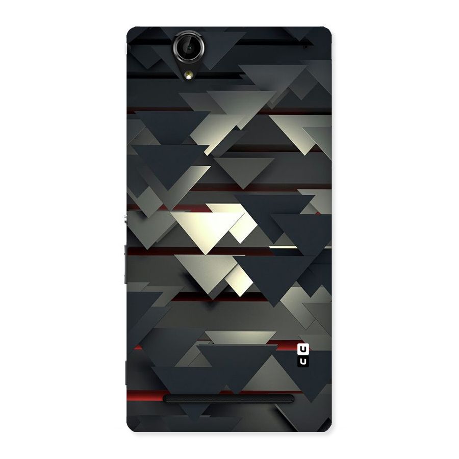 Classic Triangles Design Back Case for Sony Xperia T2