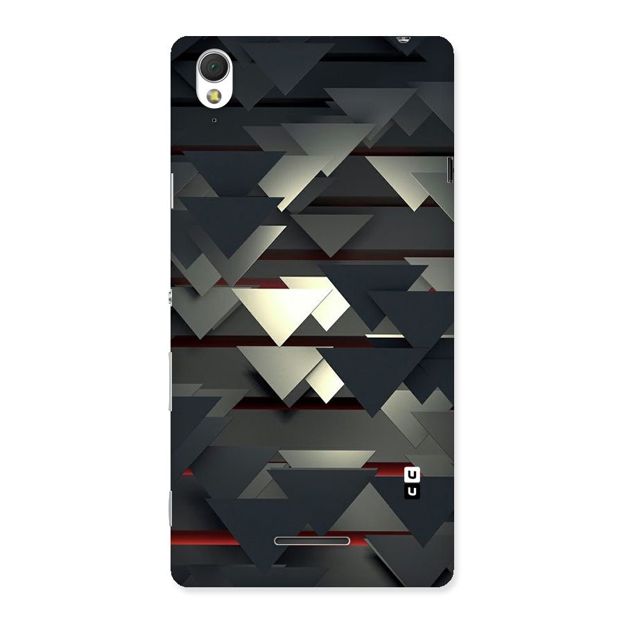 Classic Triangles Design Back Case for Sony Xperia T3