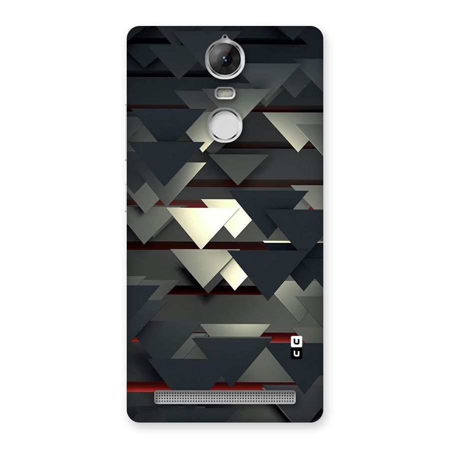Classic Triangles Design Back Case for Vibe K5 Note
