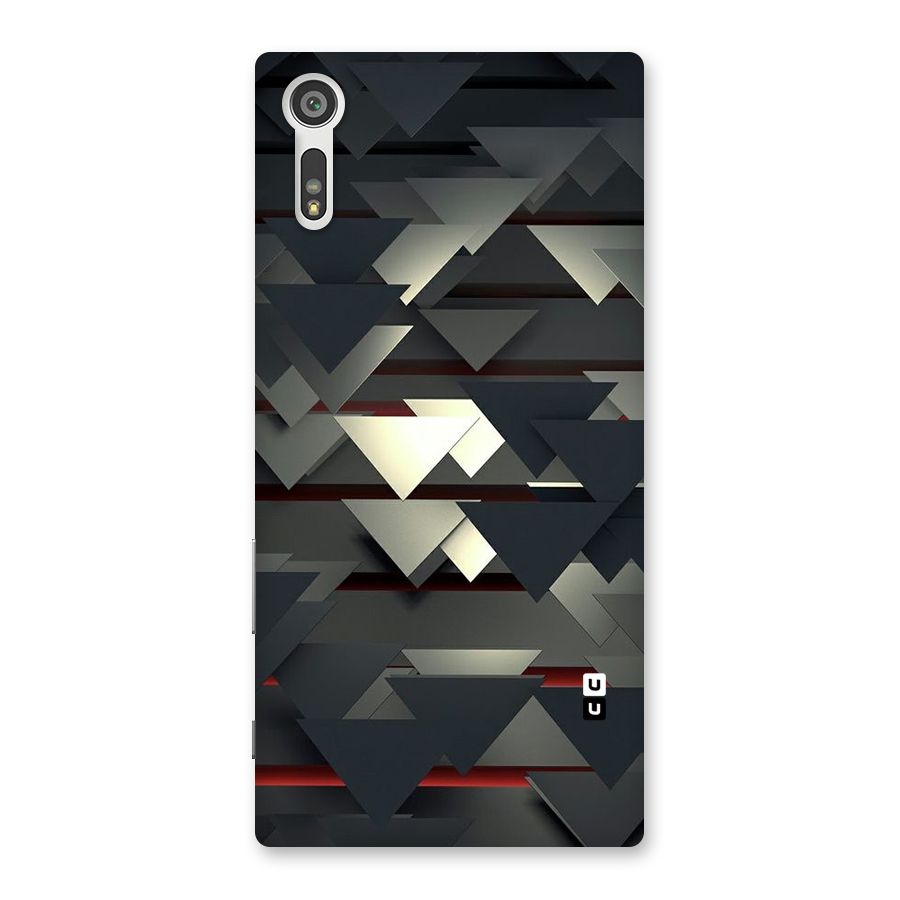 Classic Triangles Design Back Case for Xperia XZ
