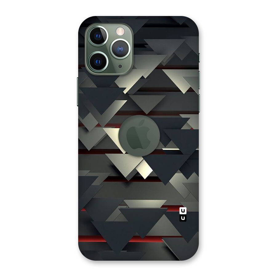 Classic Triangles Design Back Case for iPhone 11 Pro Logo  Cut