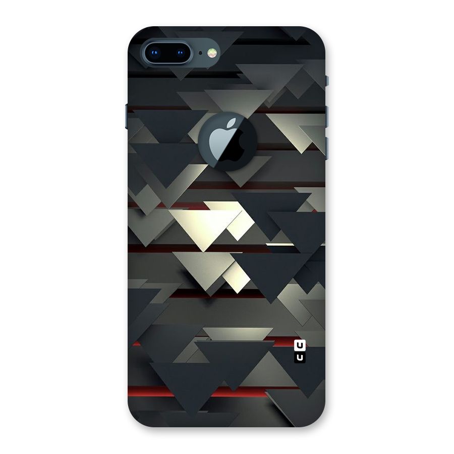 Classic Triangles Design Back Case for iPhone 7 Plus Logo Cut