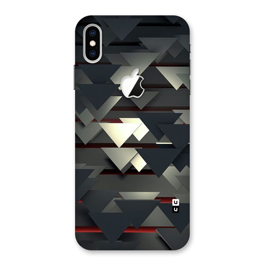 Classic Triangles Design Back Case for iPhone XS Max Apple Cut