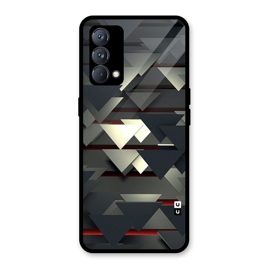 Classic Triangles Design Glass Back Case for Realme GT Master Edition