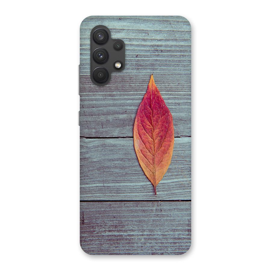 Classic Wood Leaf Back Case for Galaxy A32