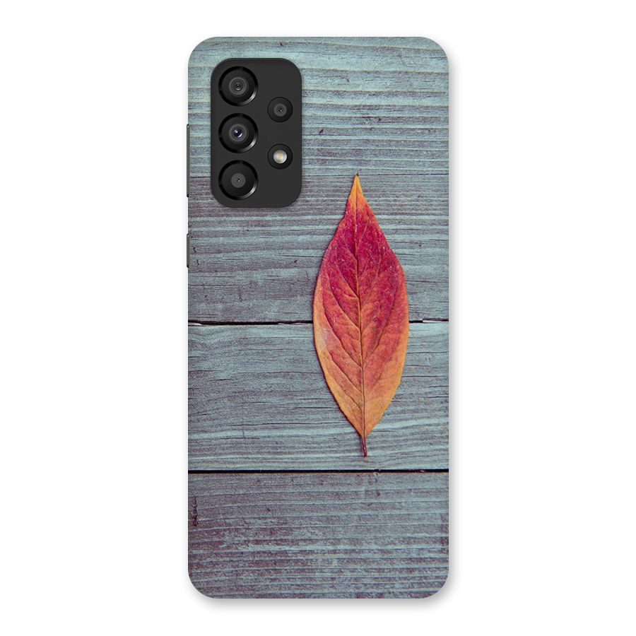 Classic Wood Leaf Back Case for Galaxy A33 5G