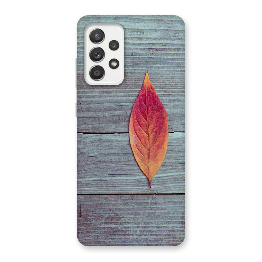 Classic Wood Leaf Back Case for Galaxy A52